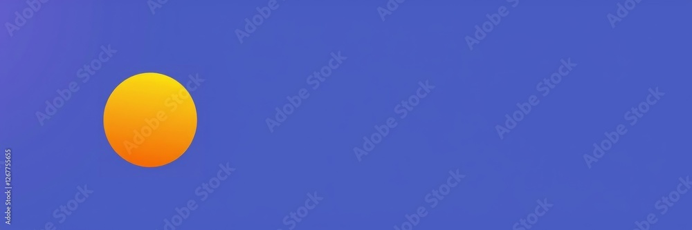 Sunset horizon with calm atmosphere representing tranquility against a blue background Sunset horizon with calm atmosphere representing tranquility against a blue background