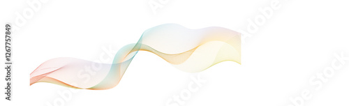 Vector glowing colorful wavy tech lines modern abstract background. Technology wave lines with swirl, frequency sound wave, twisted curve lines with blend effect.


