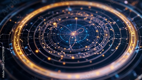 Wallpaper Mural AI-powered zodiac hologram displaying personalized celestial energy readings Torontodigital.ca