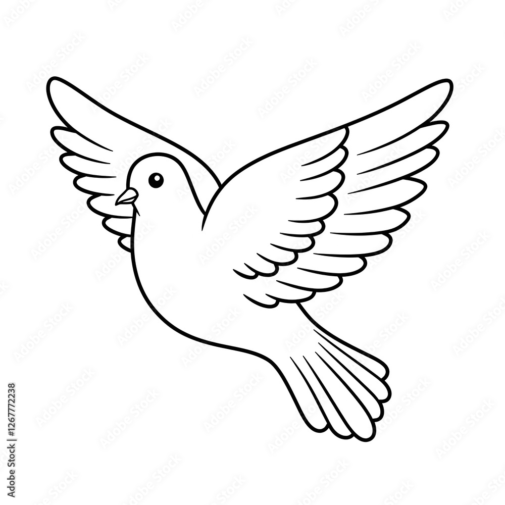 Obraz premium dove coloring