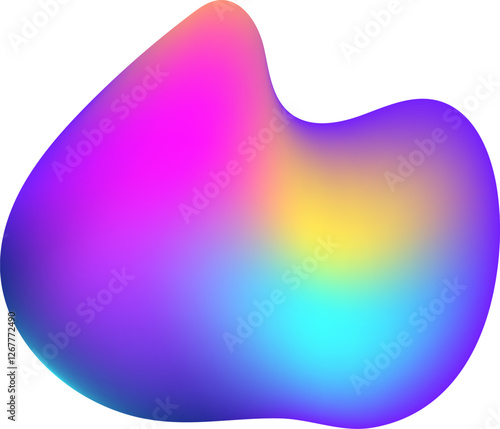 Colorful gradient background featuring a flowing liquid shape creates a vibrant and dynamic design, ideal for modern and abstract projects, enhancing visual appeal and creativity