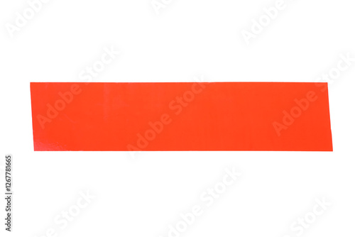 Strip of red adhesive tape on white background, top view Free Download Strip of red adhesive tape on white background, top view - GFXLoad