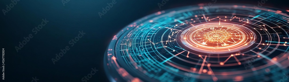 Holographic zodiac oracle displaying glowing celestial charts, futuristic prediction device Holographic zodiac oracle displaying glowing celestial charts, futuristic prediction device