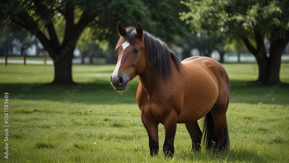 Fototapeta premium horse in the meadow