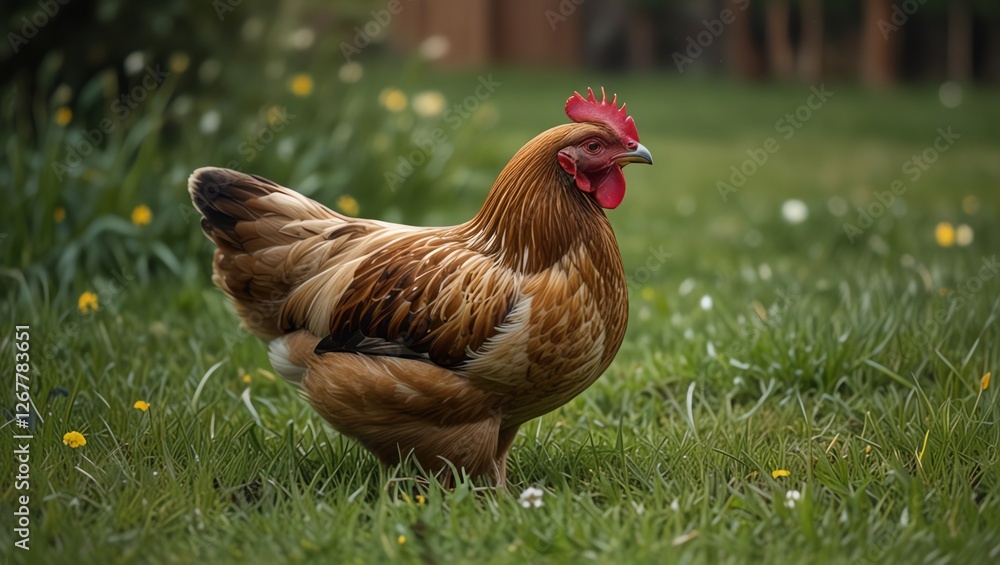 Fototapeta premium free range chicken