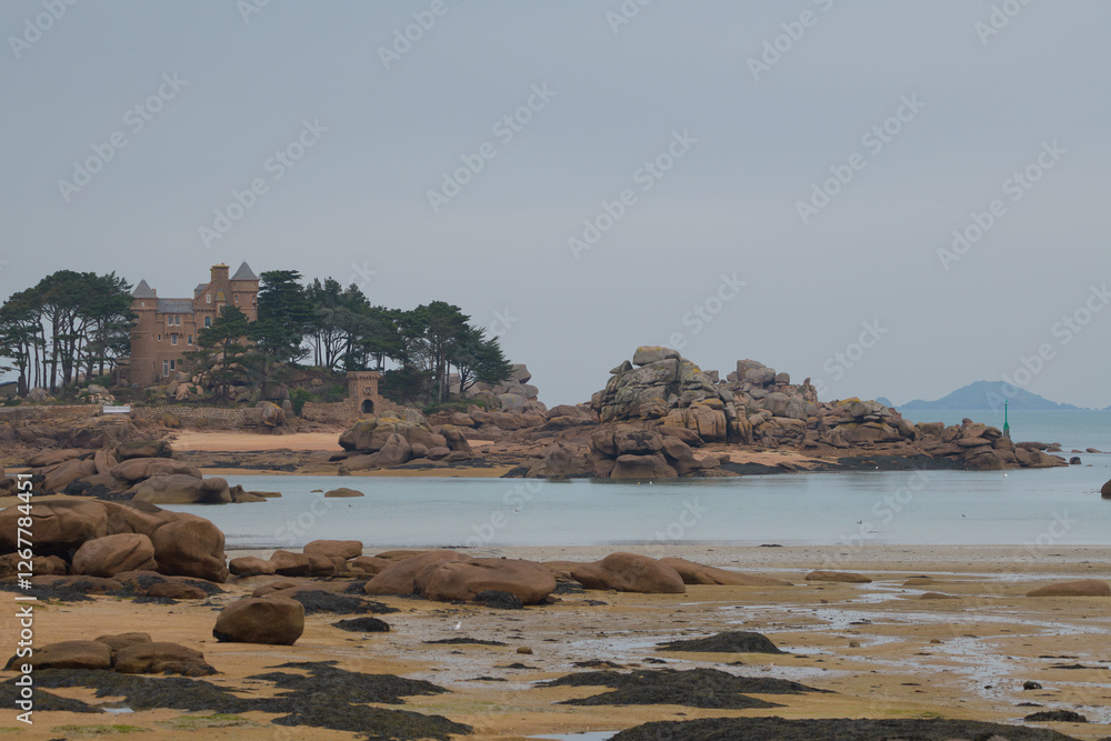 Paysage de la côte de granit rose - Bretagne France Paysage de la côte de granit rose - Bretagne France