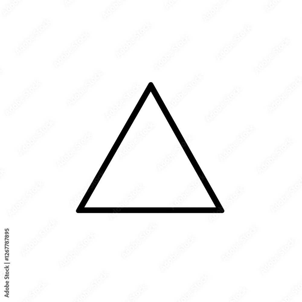 Simple black triangle shape on transparency background, ideal for design projects Simple black triangle shape on transparency background, ideal for design projects