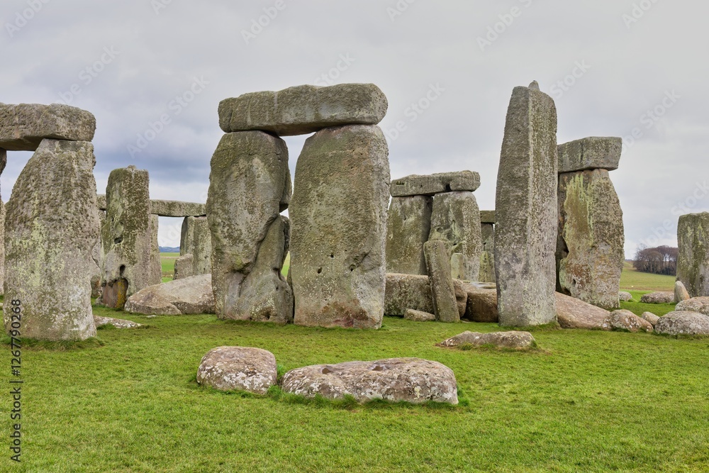 rear of Stonehenge - Salisbury - Wiltshire - united kingdom rear of Stonehenge - Salisbury - Wiltshire - united kingdom