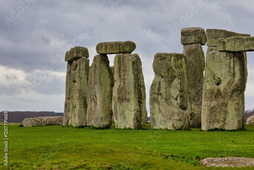 part of front Stonehenge - Salisbury - Wiltshire - united kingdom photo