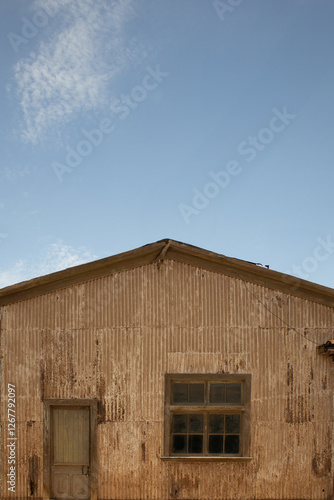 casa abandonada en mina humberstone chile, photo