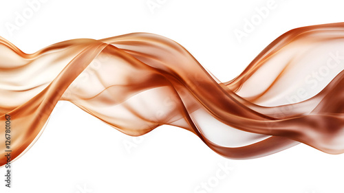 brown fabric floating