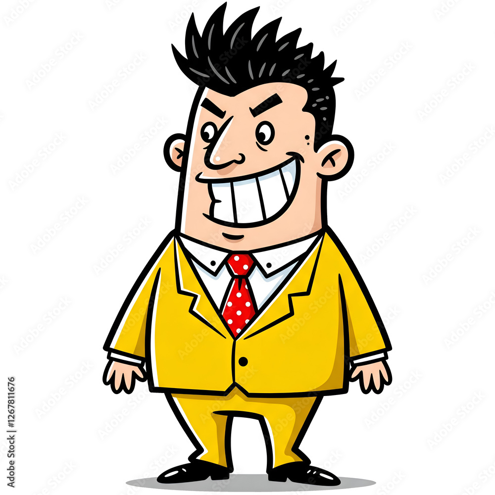 cartoon illustration of an angry businessman cartoon illustration of an angry businessman