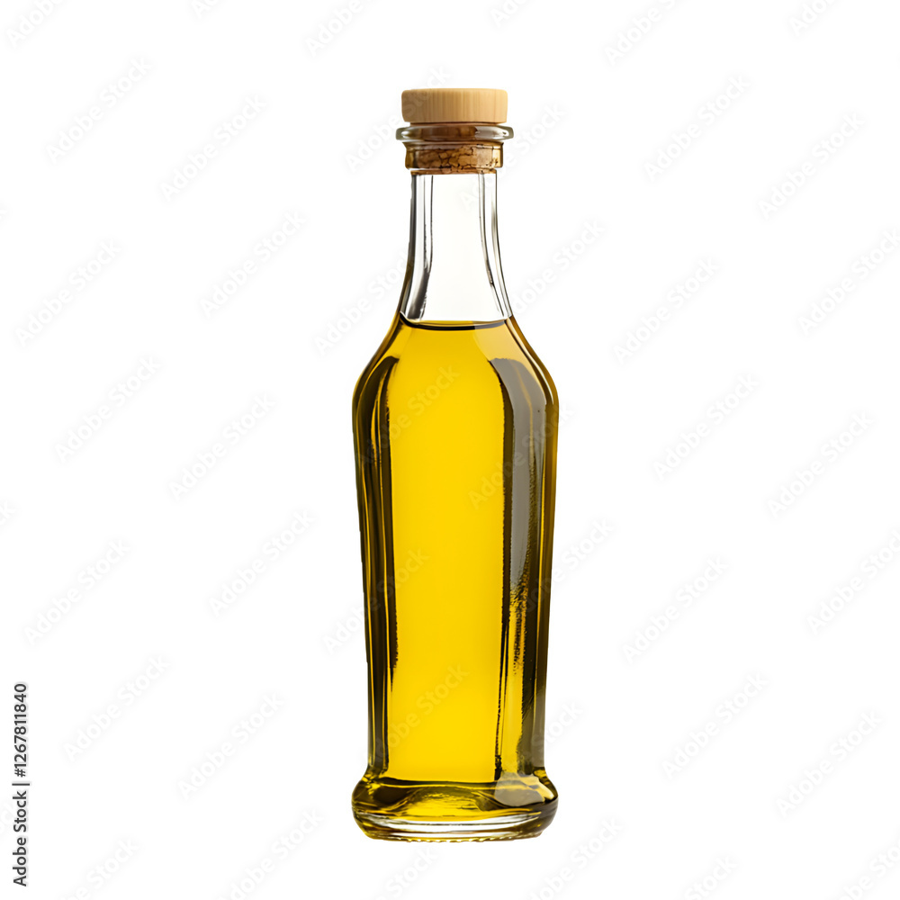olive oil bottle with cork on transparent background olive oil bottle with cork on transparent background