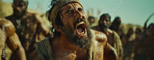 Esau's Despair: Bitter Cry After Losing Blessing to Jacob, Cinematic and Real, High Quality