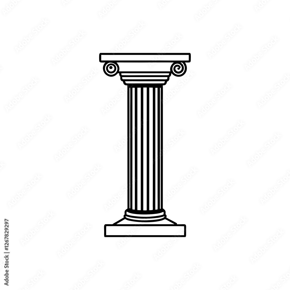 column line art isolated on white background
column line art isolated on white background