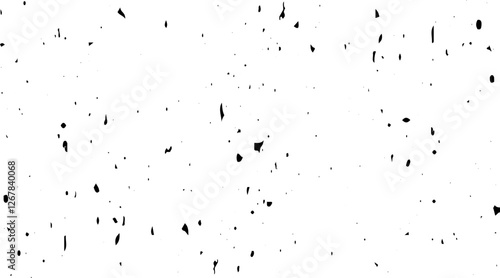Dirty monochrome pattern of the old worn surface. Grunge background of black and white. Abstract illustration texture of cracks, chips, dot.