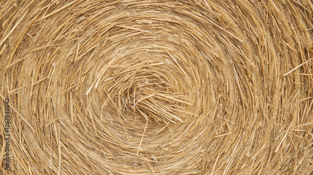 Spirally arranged hay, abstract texture style Spirally arranged hay, abstract texture style