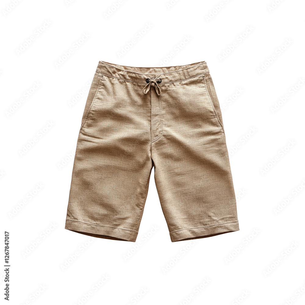 Beige Linen Shorts - Men's Summer Casual Drawstring Shorts Beige Linen Shorts - Men's Summer Casual Drawstring Shorts