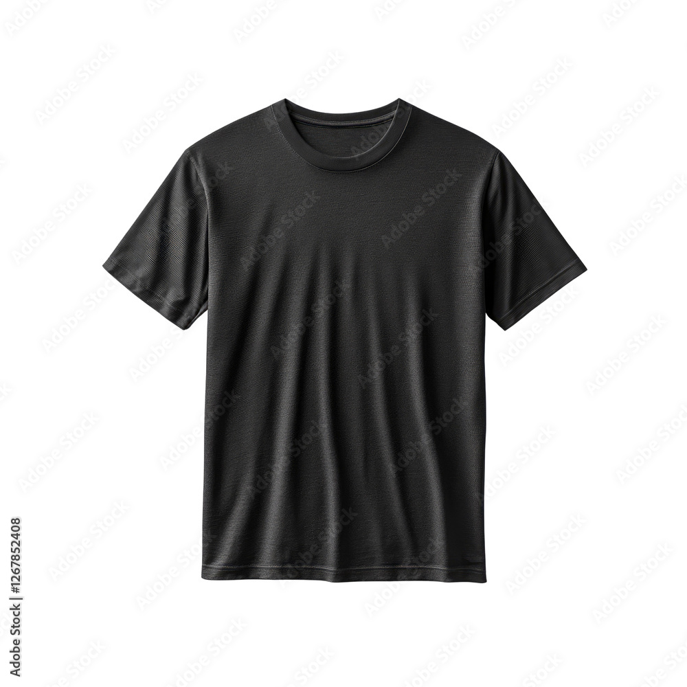 Blank Black T-Shirt Mockup - Front View Blank Black T-Shirt Mockup - Front View