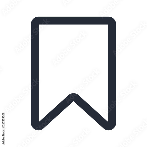 Bookmark line icon design black color