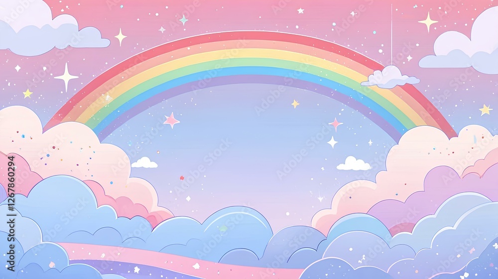 rainbow and clouds rainbow and clouds