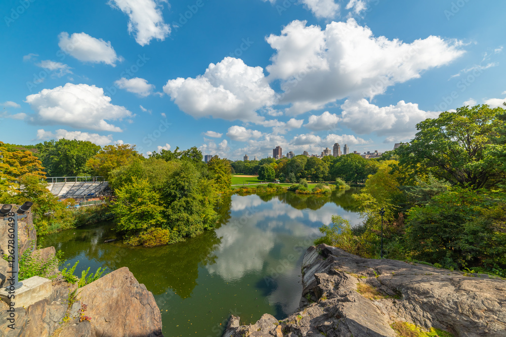 Clouds over Central Park Turtle Pond Clouds over Central Park Turtle Pond