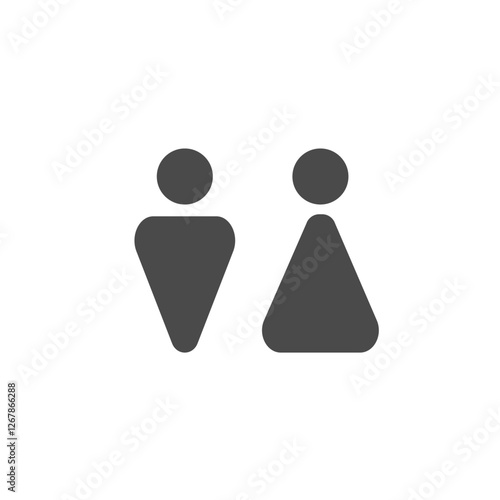 WC fill icon design on black background