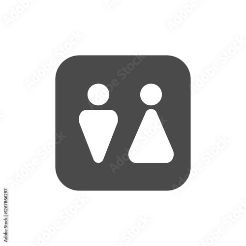 WC fill icon design on black background