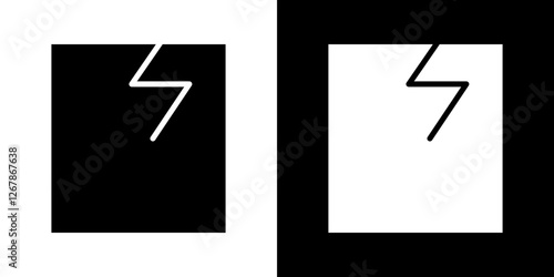 Broken window icons vectors set in solid style.