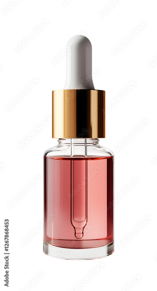 Refreshing facial serum bottle on high fidelity product minimalistic close-up view skincare concept isolated on transparent background png Refreshing facial serum bottle on high fidelity product minimalistic close-up view skincare concept isolated on transparent background png