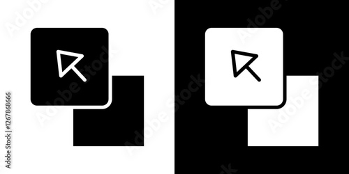 Drag and drop icons vectors set in solid style.