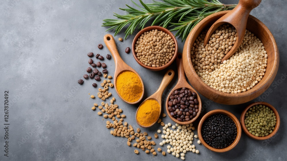 Healthy combination of colorful beans Healthy combination of colorful beans