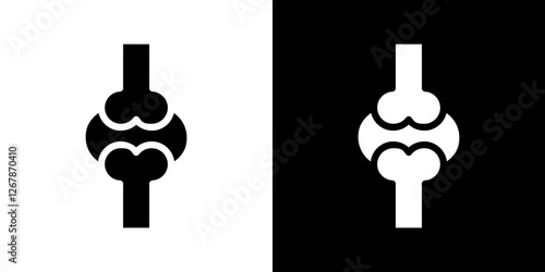 Osteoporosis icons vectors set in solid style.