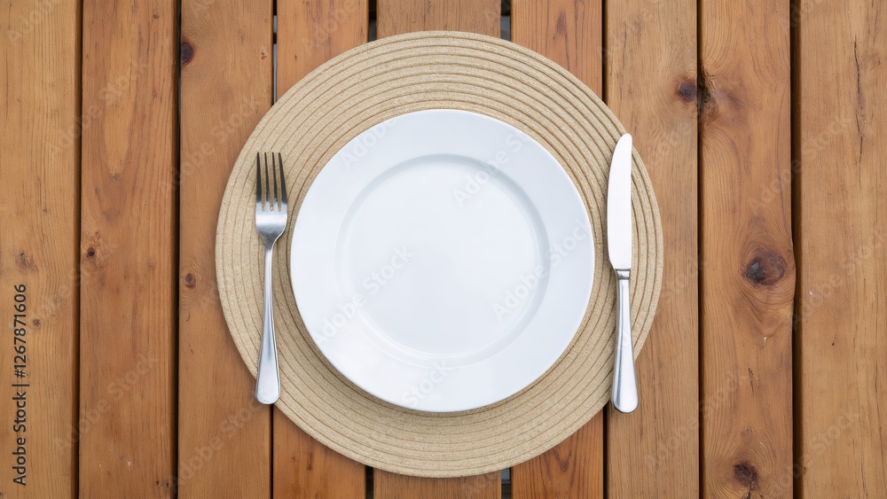 Simple ritual sense on the dining table Simple ritual sense on the dining table
