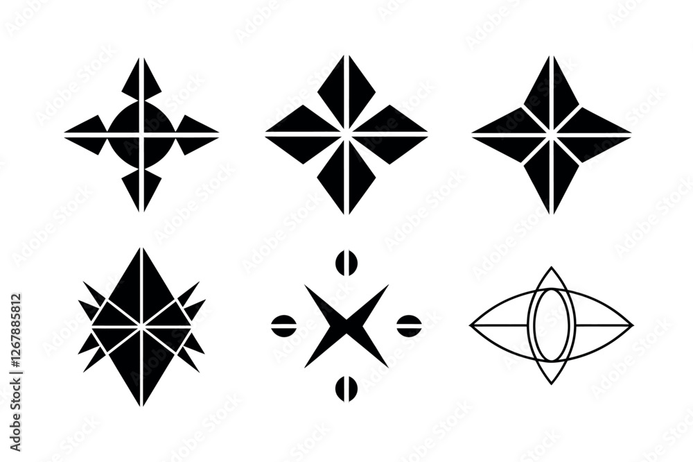 Digital Divider Symbols Vector Graphics Digital Divider Symbols Vector Graphics
