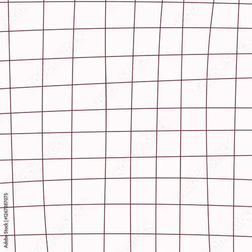 Graph ink doodle check paper. Printable squared grid paper with color lines. Geometric background for school, wrapping, invitations, card, scrapbooking, notebook, diary. Realistic lined paper blank.