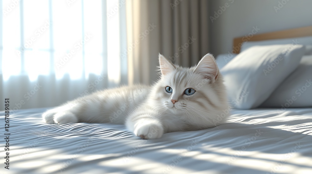 Cute Cats Playful Kittens Cozy Home Furry Companions