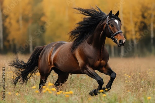 horse in the field