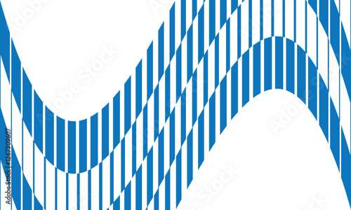 abstract geometric blue big to small flag line pattern.