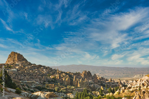 Fotografía The magnificent Cappadocia valley with its rocky structure formed by volcanic tuffs
