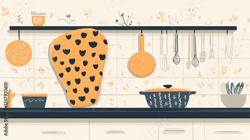 Professional Oven Mitt for Safe and Heat-Free Baking and Cooking