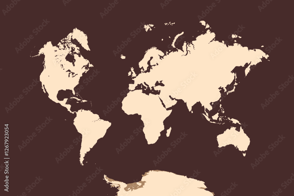 Obraz premium World Map, sign silhouette. World Map Globe. Vector Illustration isolated on transparent background.