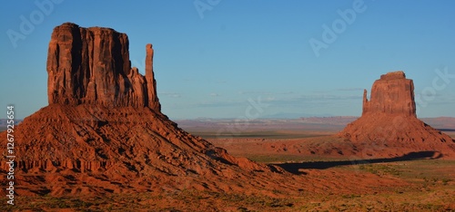 Majestic sandstone formations and scenic beauty of Monument Valley, a Navajo Nation Park spanning across Utah and Arizona is world famous. 