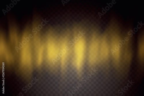 Color smoke effect background. Realistic decorative fog in the air, vapor, creeping smoke puff. Layout of cloudy smog. Transparency vector illustration.