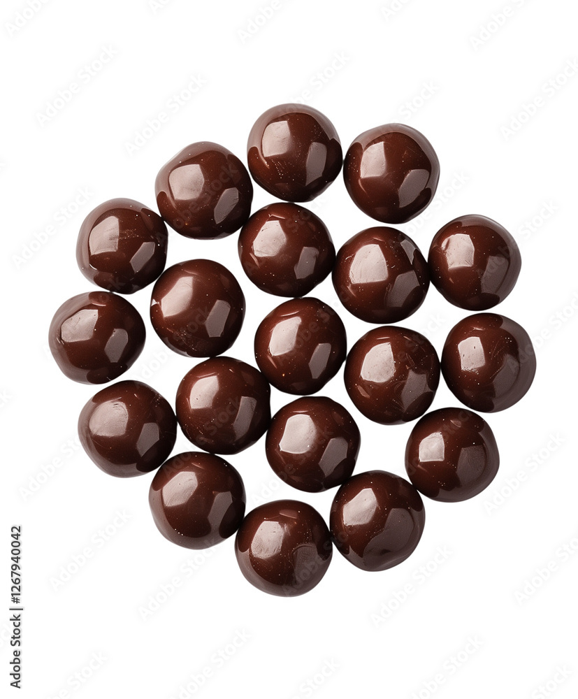 balls covered in dark chocolate isolated on white balls covered in dark chocolate isolated on white