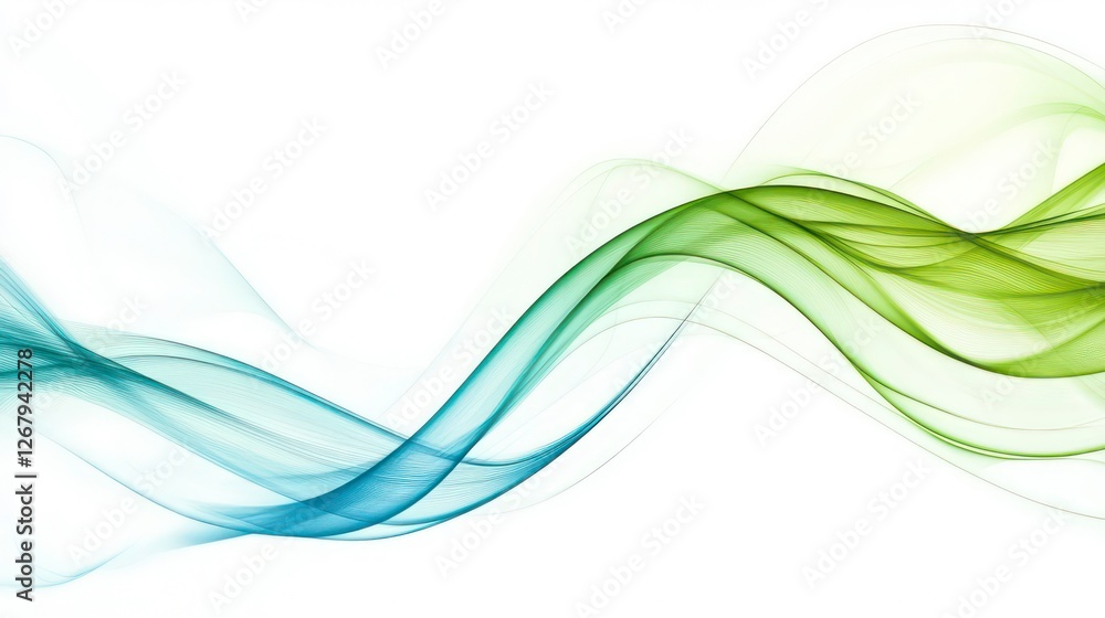 Abstract flow of vibrant turquoise and lime green colors Abstract flow of vibrant turquoise and lime green colors