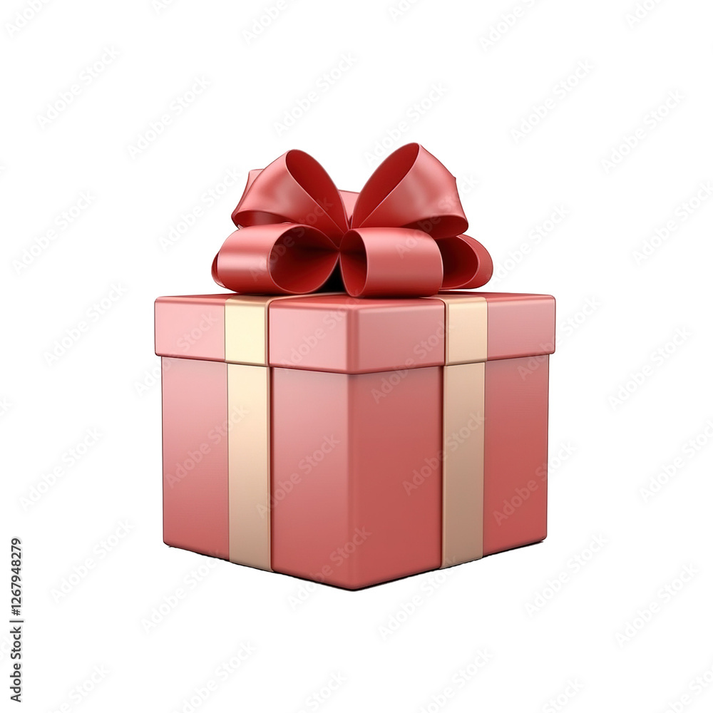 Obraz premium red gift box