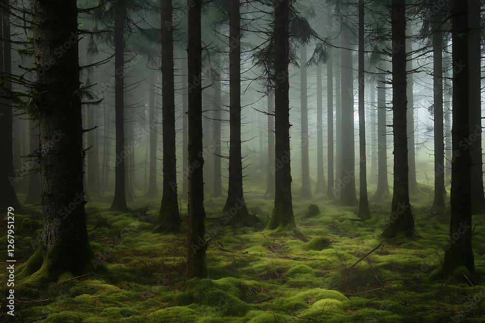 Mystical Green Forest with Fog - Serene Nature Landscape for Wallpapers, Blogs, and Travel Websites | Perfect for Nature Lovers & Adventure Enthusiasts Mystical Green Forest with Fog - Serene Nature Landscape for Wallpapers, Blogs, and Travel Websites | Perfect for Nature Lovers & Adventure Enthusiasts