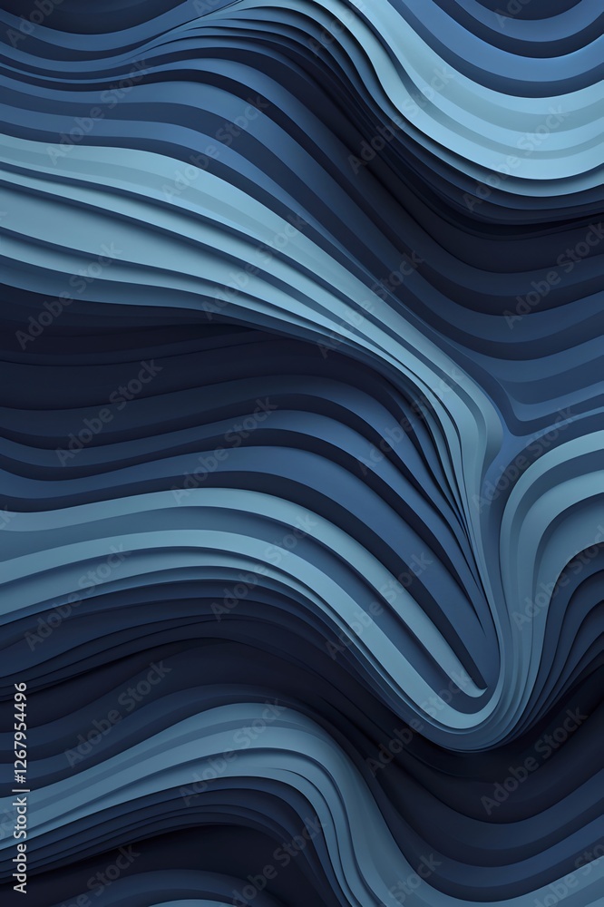 Abstract blue waves, digital art, background texture Abstract blue waves, digital art, background texture