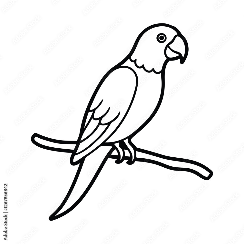 Obraz premium parrot on branch